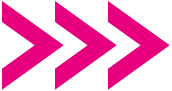 Three bold, magenta chevrons pointing to the right, arranged in a row on a black background.